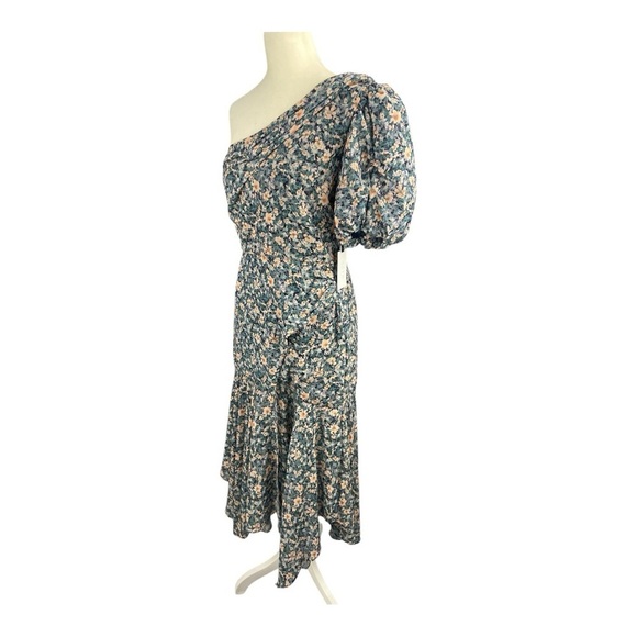 ASTR The Label Santorini One Shoulder Midi Dress NWT Ditsy Floral Size Small - Picture 2 of 6